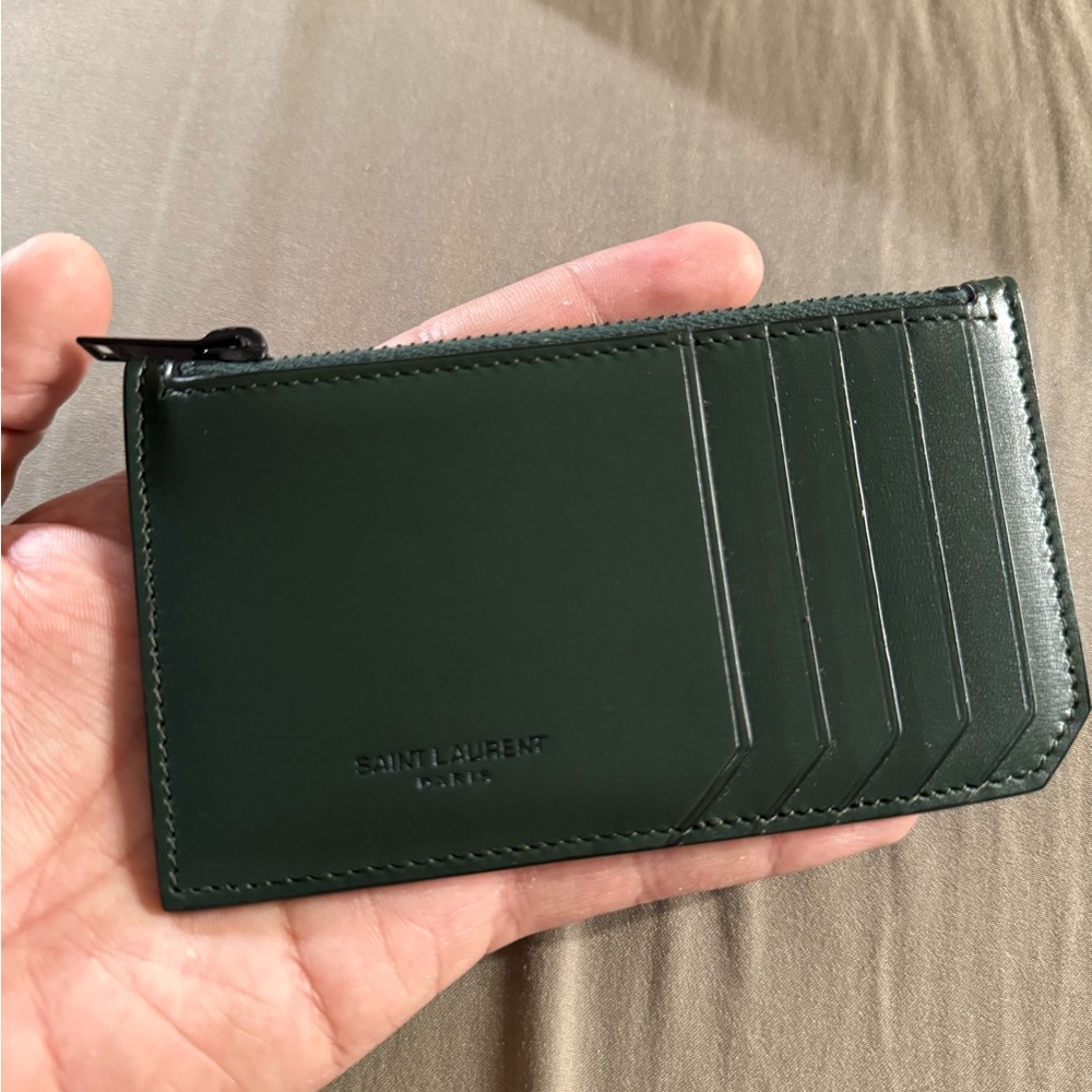 Saint Laurent Green Card Holder - Picture 8 of 10